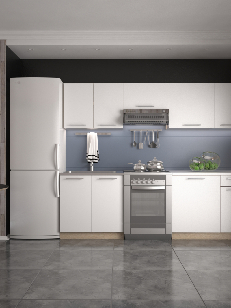 Köögimööbel DARIA 240 - valge/sonoma tamm