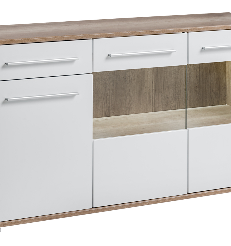 SAALA KOM chest of drawers (monument oak/white)