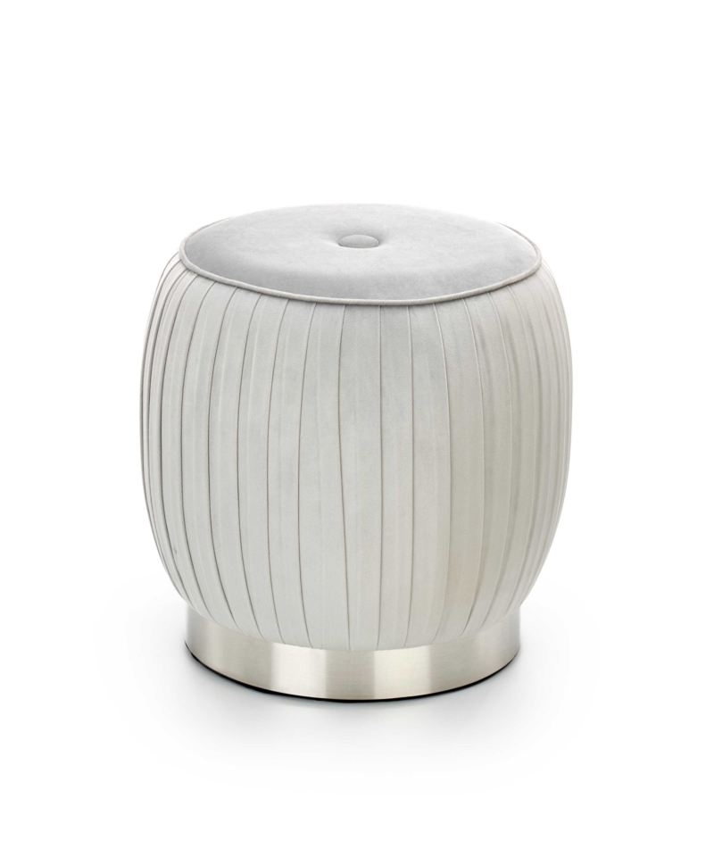 ALADIN pouffe color: light grey