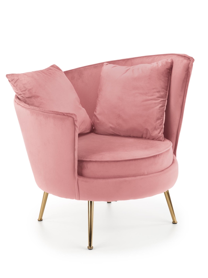 ALMOND leisure chair color: pink