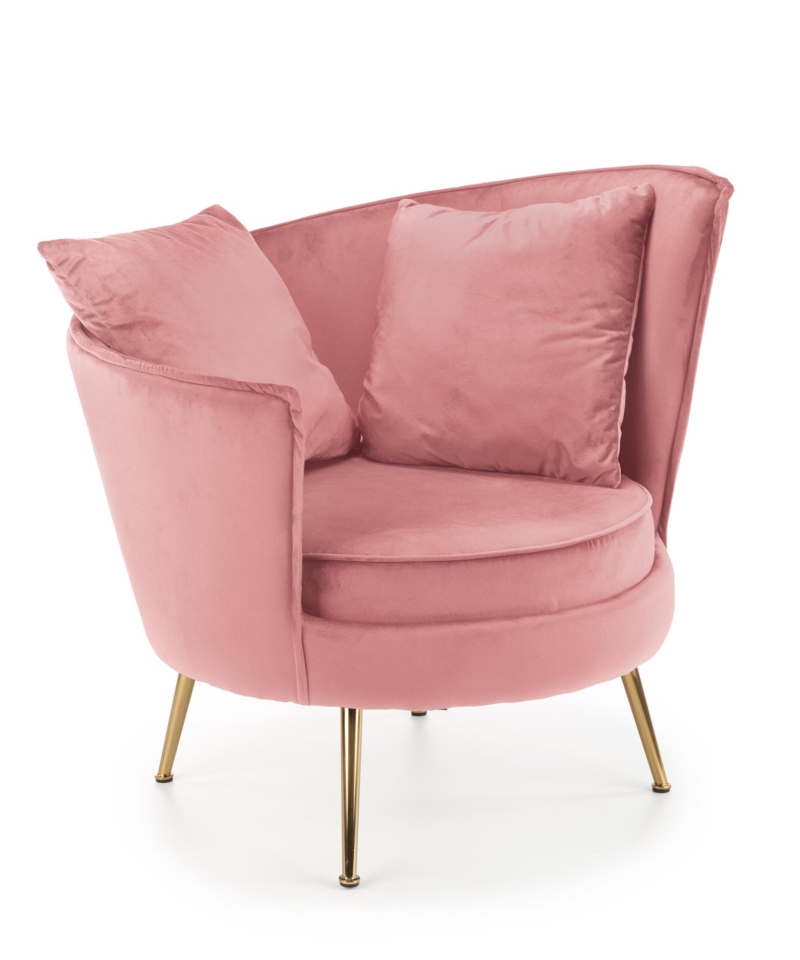ALMOND leisure chair color: pink