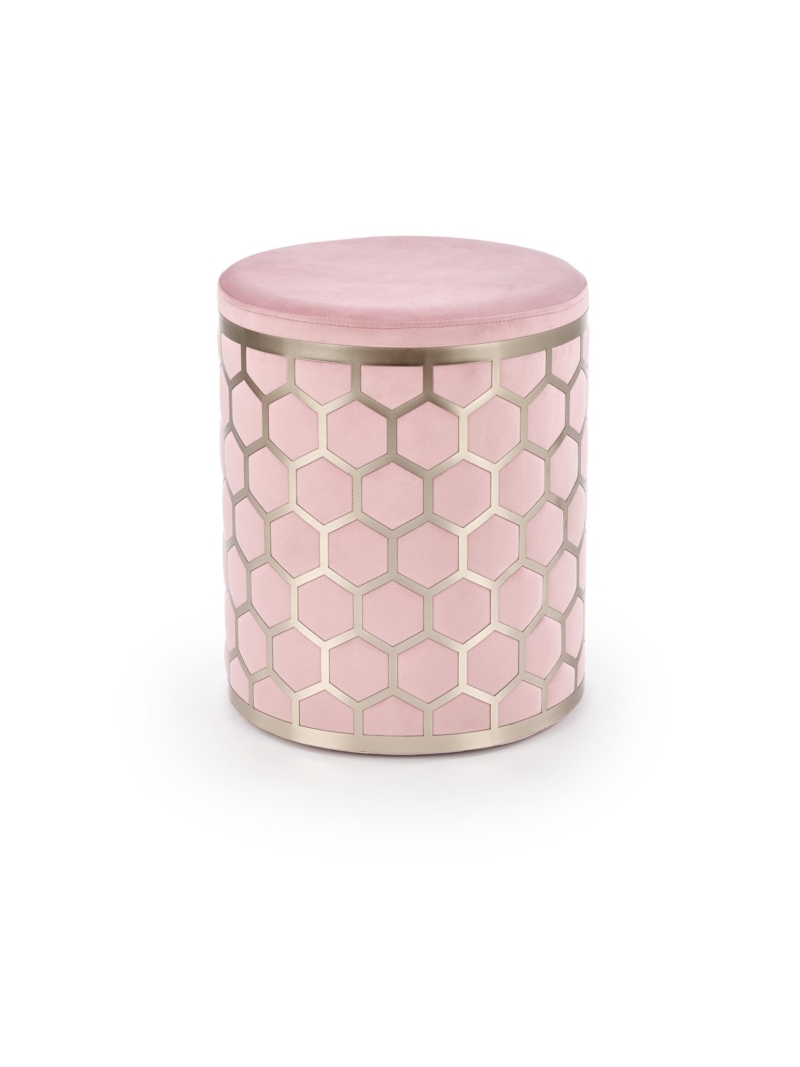AQUA pouffe color: light pink, silver