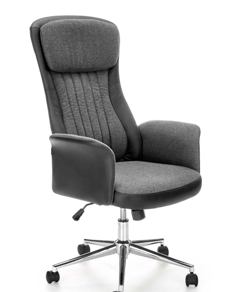 ARGENTO swivel armchair, graphite/black