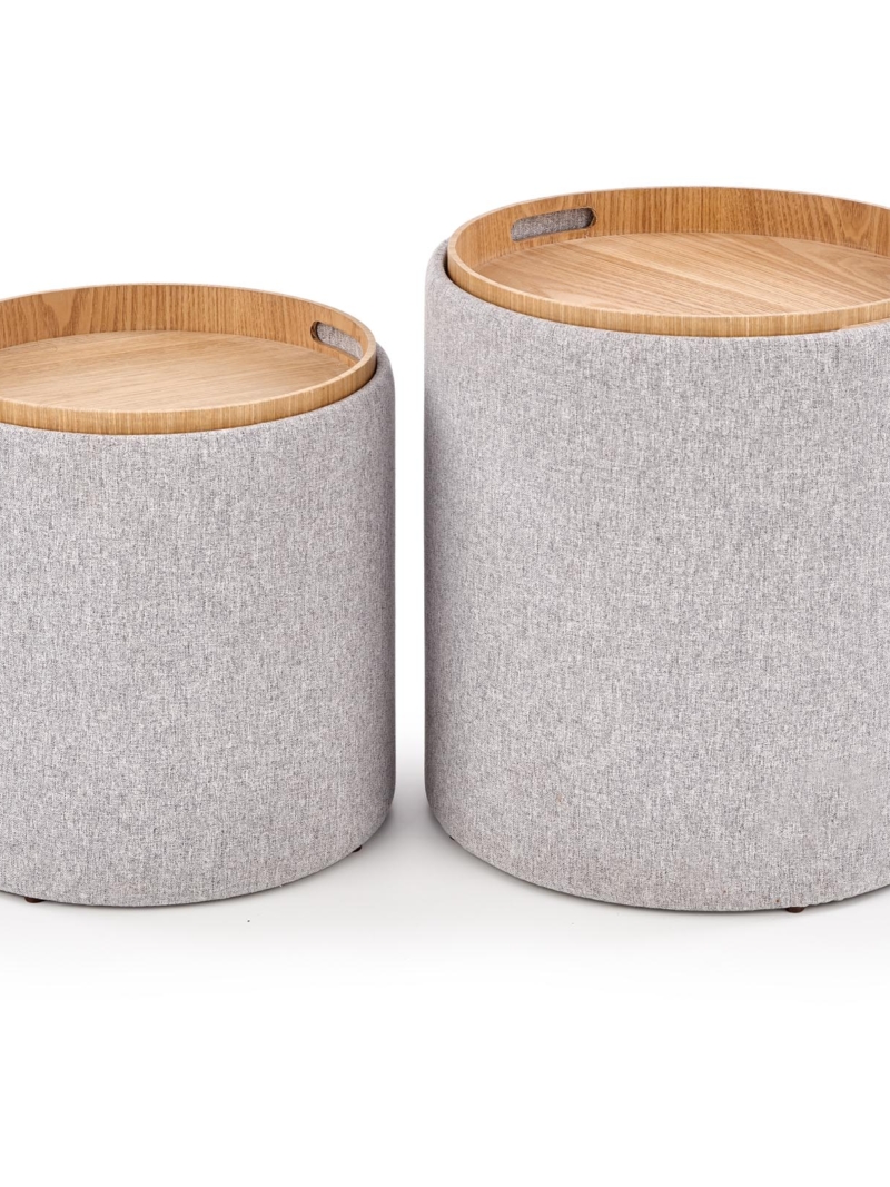 AVIKO set of two color: light grey