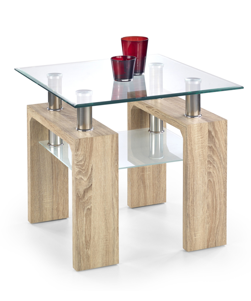 DIANA H KWADRAT coffee table color: sonoma oak