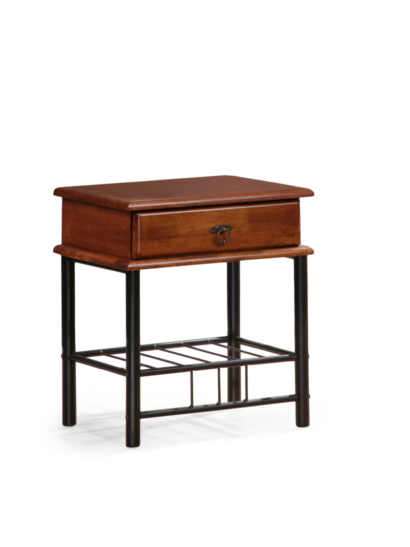 FIONA night stand color: ant cherry/black