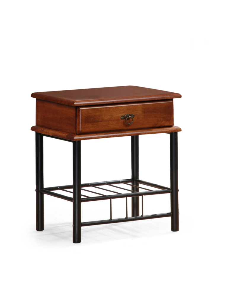 FIONA night stand color: ant cherry/black