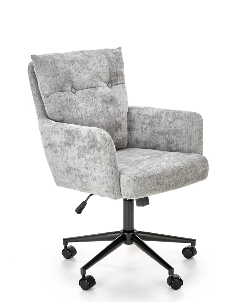 FLORES swivel armchair, light grey