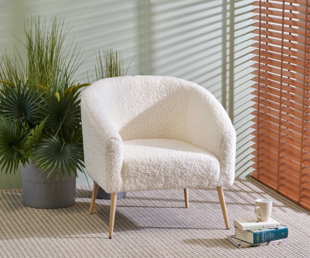 GRIFON 2 leisure armchair cream / natural