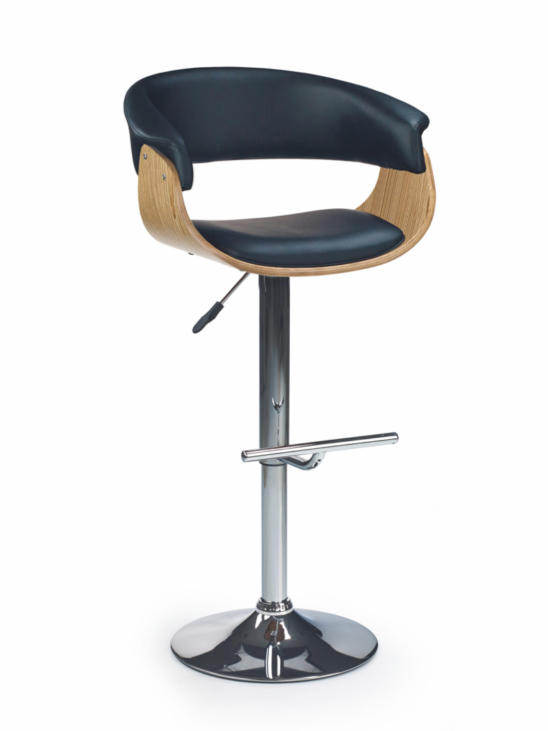 H45 bar stool color: light oak/black