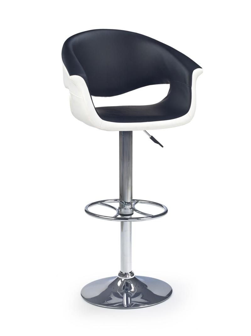 H46 bar stool color: white/black