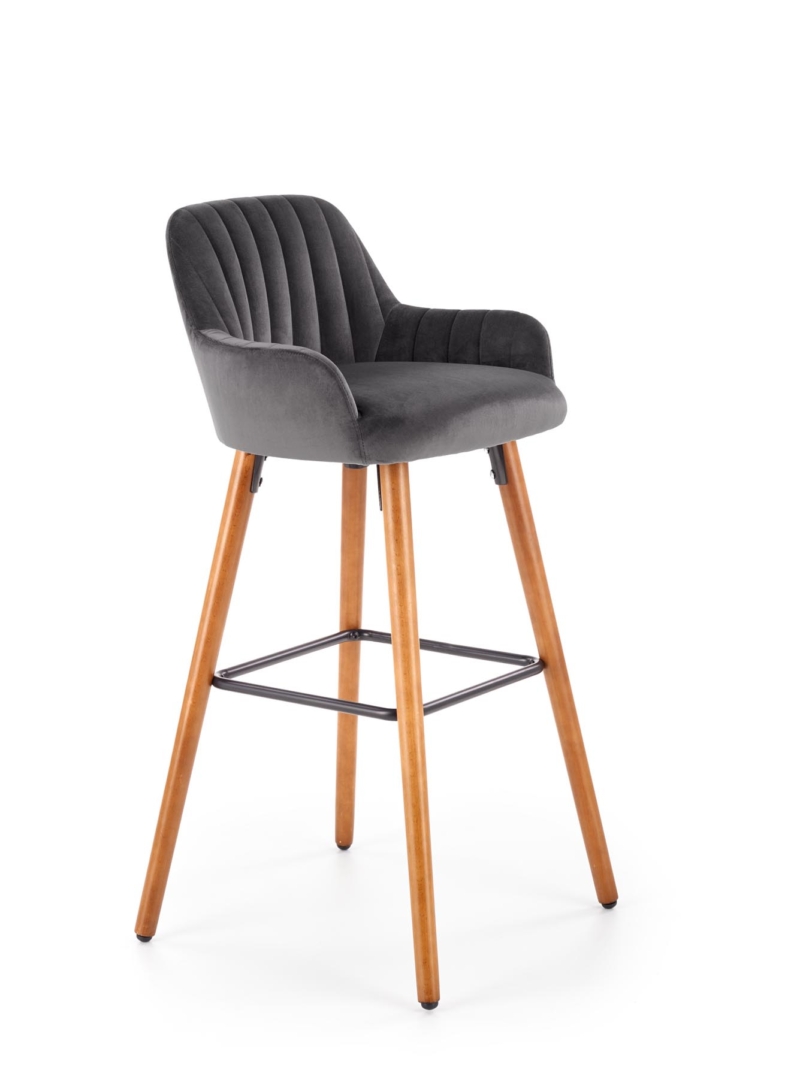 H93 bar stool, color: dark grey