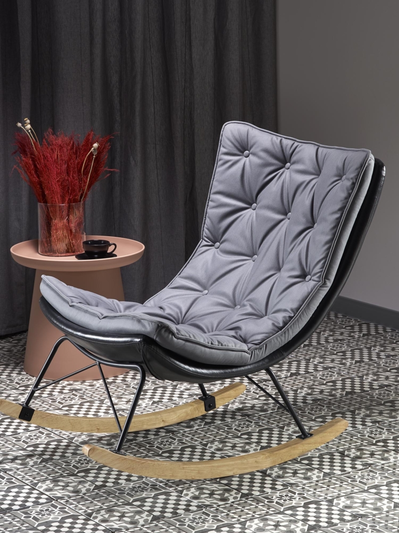 INDIGO chair color: dark grey/black