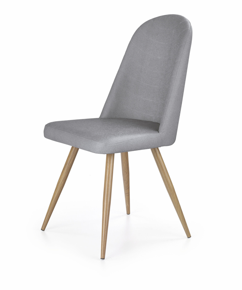 K214 chair, color: grey / honey oak