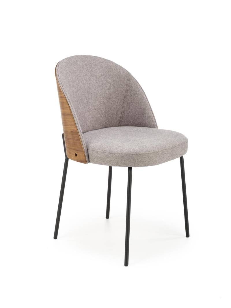 K451 chair color: grey / light walnut