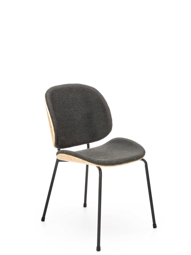 K467 chair natural oak / dark grey