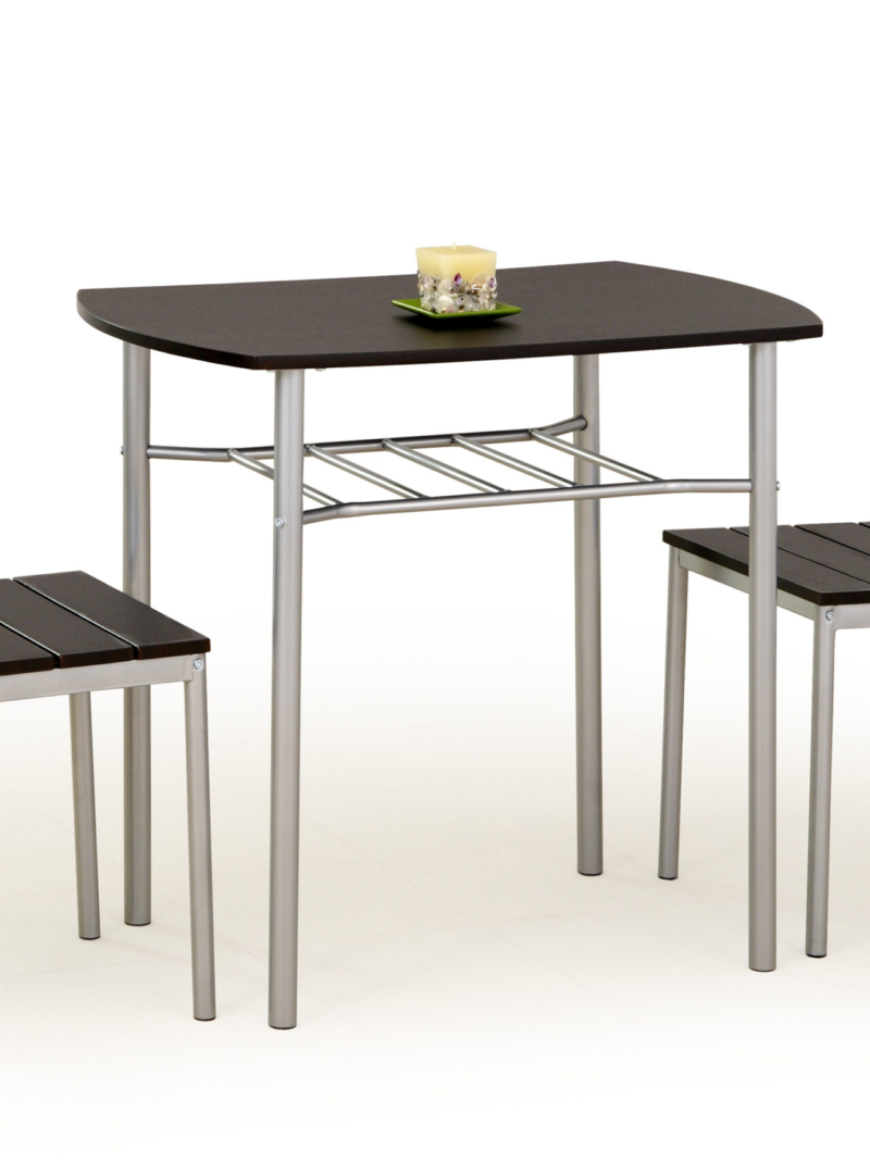 LANCE table + 2 chairs color: wenge
