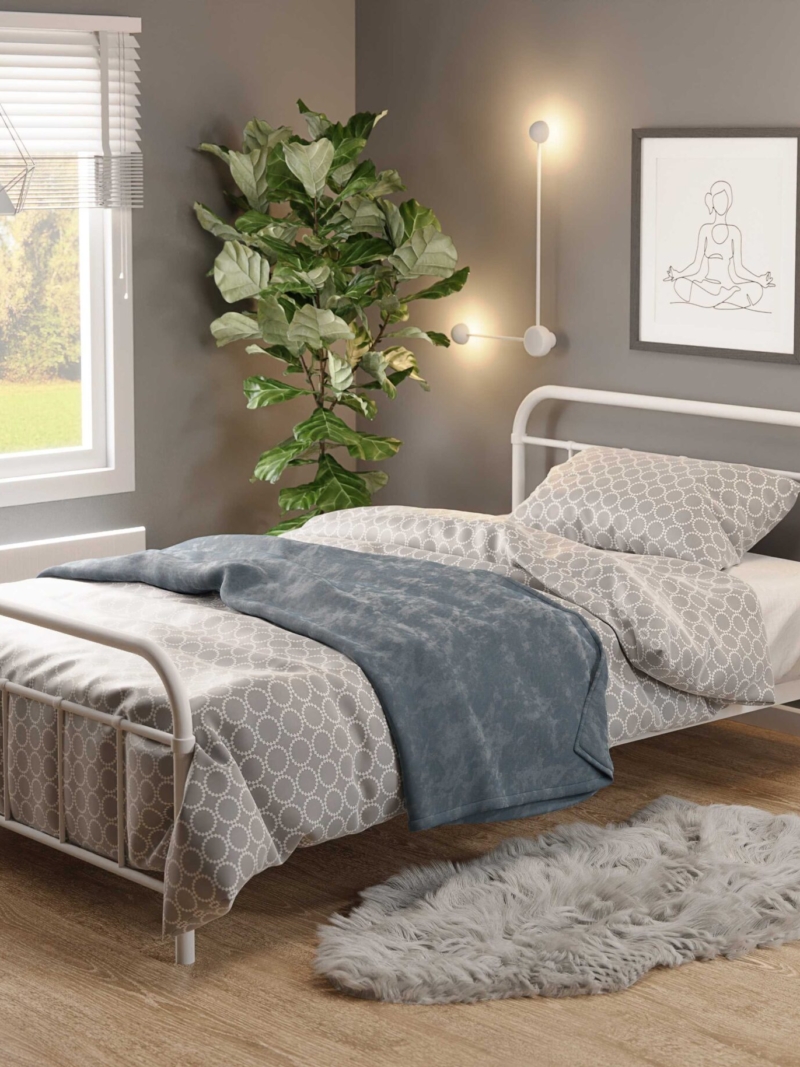 LINA 90 bed, white
