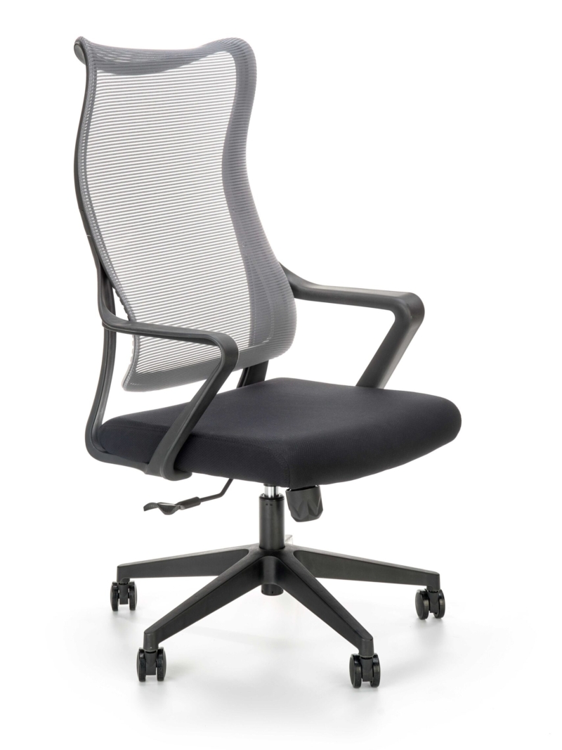 LORETO swivel armchair, grey/black