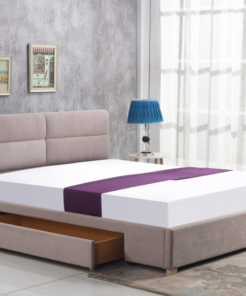 MERDIA bed, color: beige