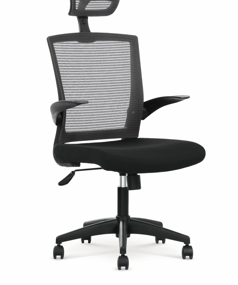 VALOR o. chair, color: black / grey