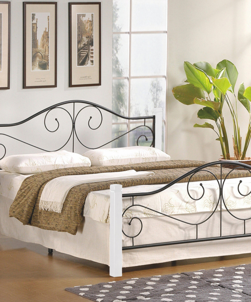 VIOLETTA 16 bed, color: ecru / black