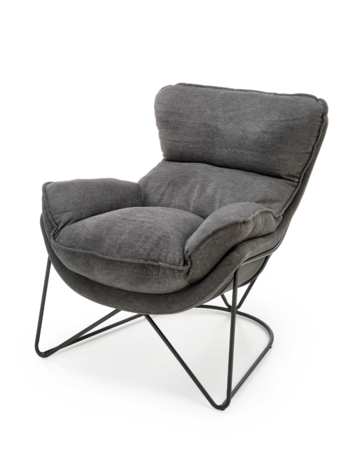 VOLKER leisure armchair dark grey/ black