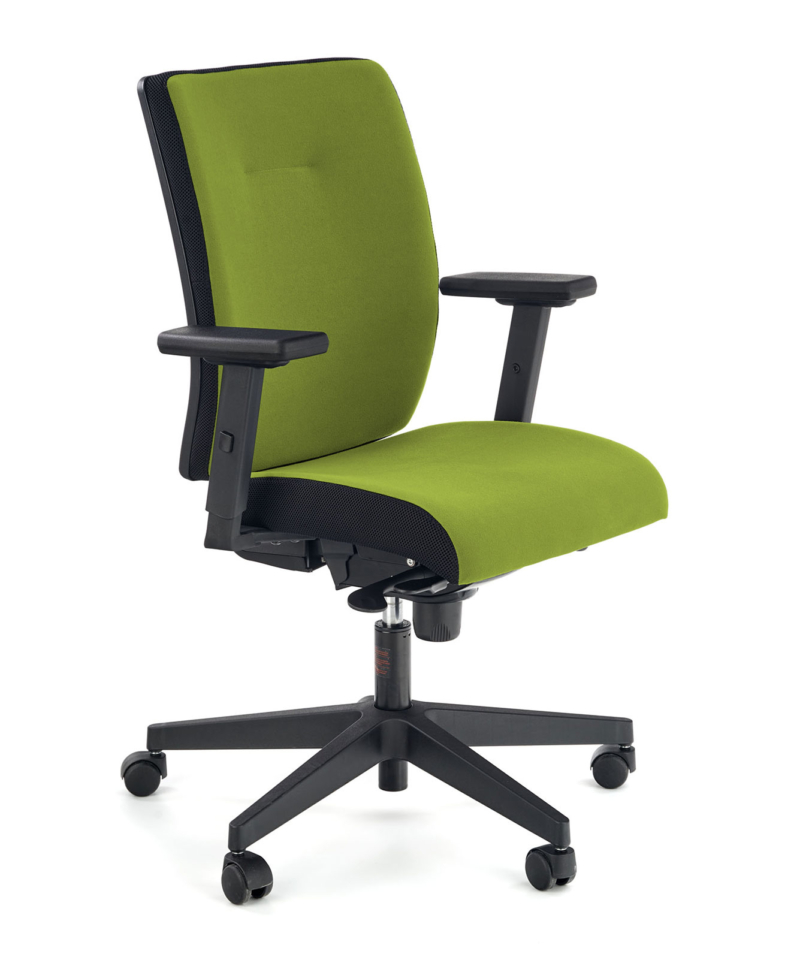 POP office chair, color: black / green