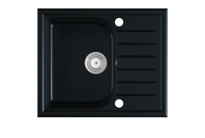 ALAROS sink, color: black matt
