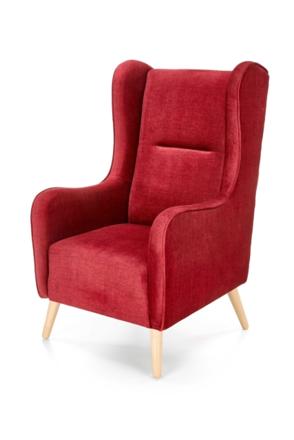 CHESTER leisure chair, color: dark red (fabric Vogue)