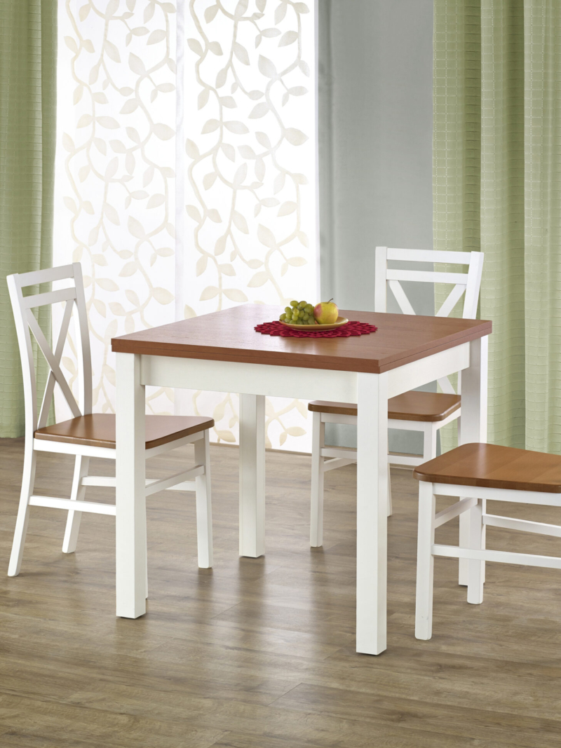 GRACJAN table color: alder / white