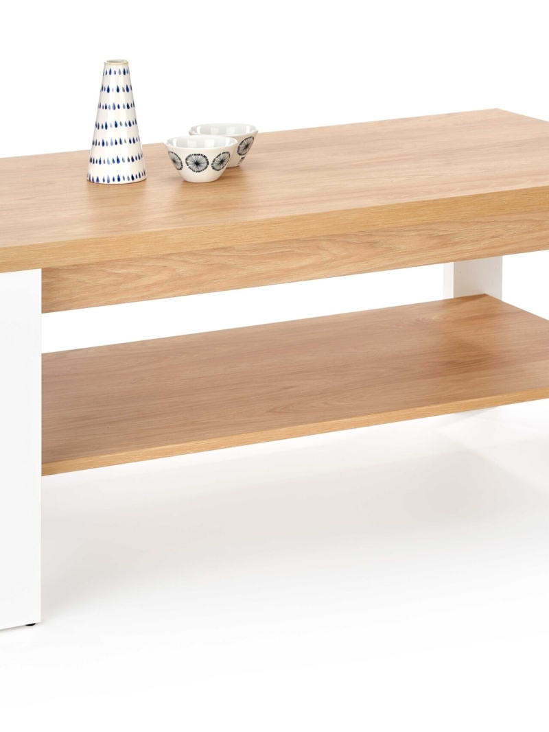 JENNA, c.table, natural hikora / white