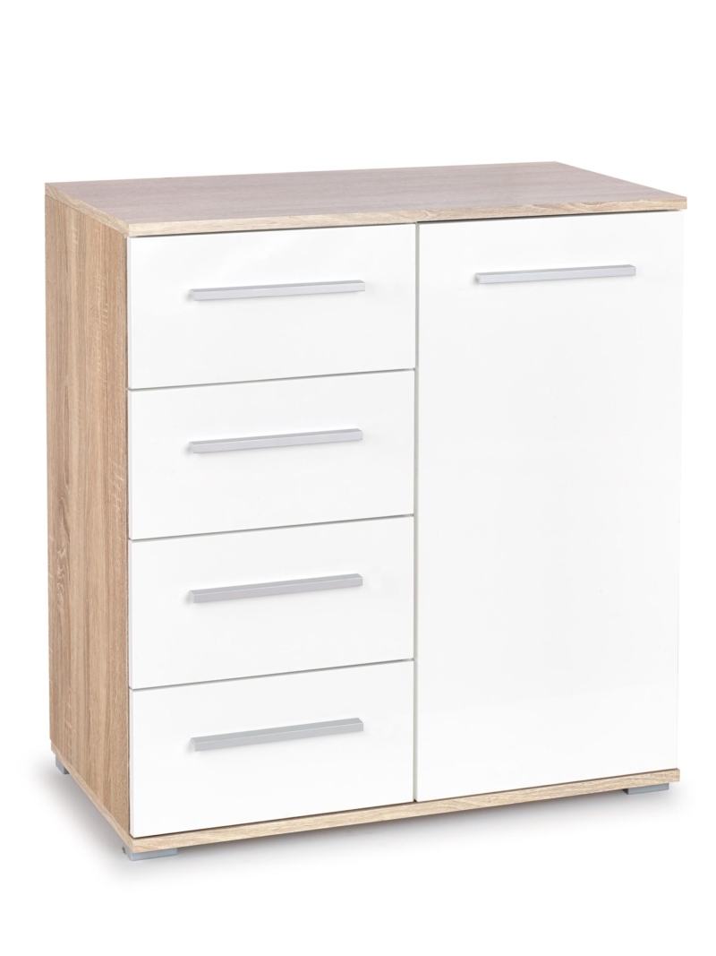 LIMA KM2 kummut - sonoma tamm/valge läikega