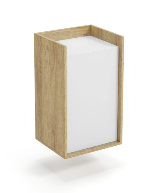 MOBIUS cabinet 1D color: hikora oak/white