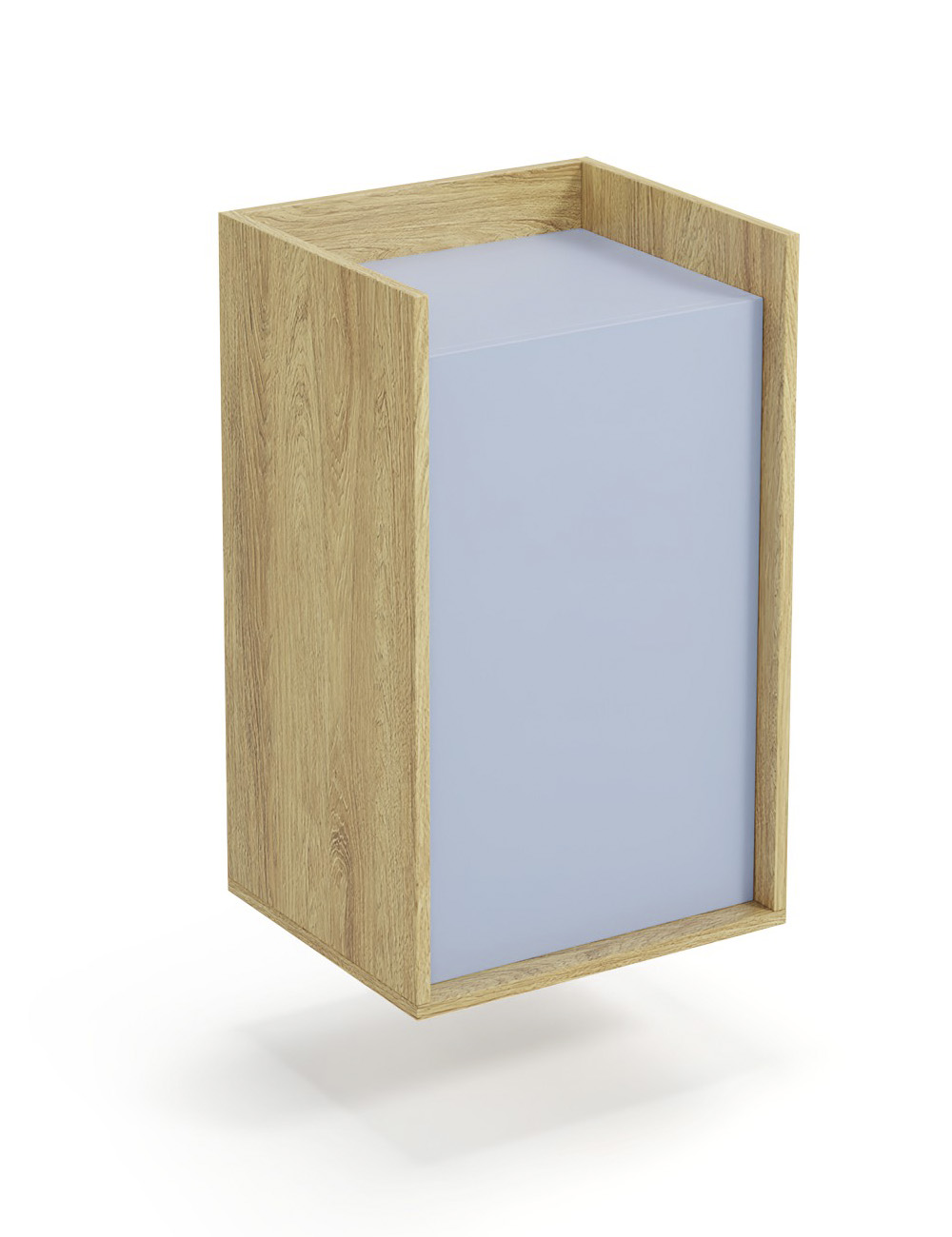 MOBIUS cabinet 1D color: hikora oak/light blue