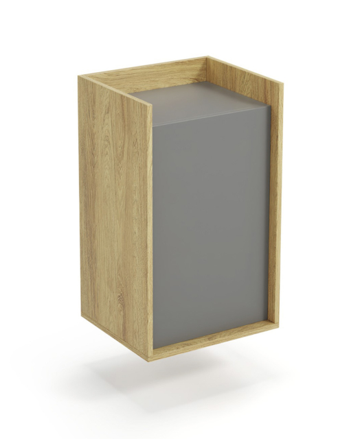 MOBIUS cabinet 1D color: hikora oak/grey
