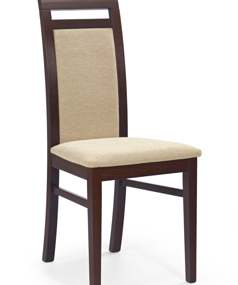 ALBERT chair color: dark walnut/TORENT BEIGE