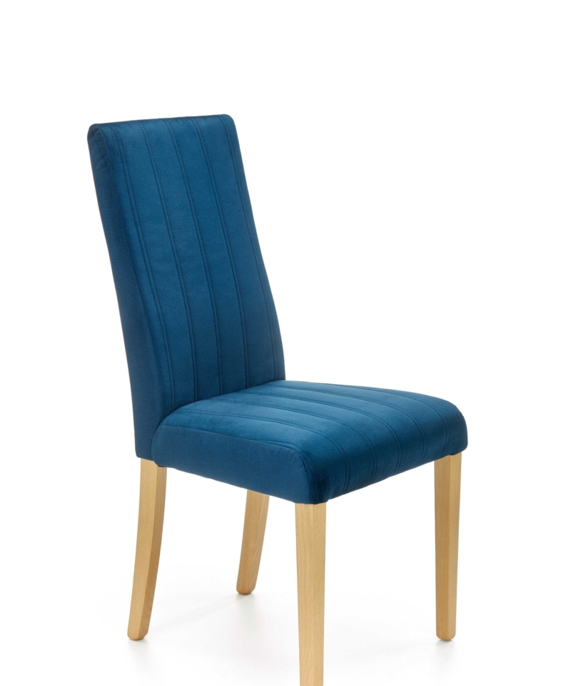 DIEGO 3 chair, color: quilted velvet Stripes - MONOLITH 77
