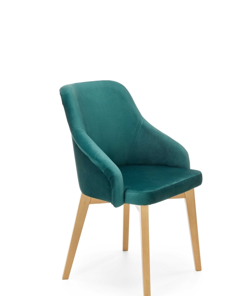 TOLEDO 2 chair, color: honey oak / MONOLITH 37