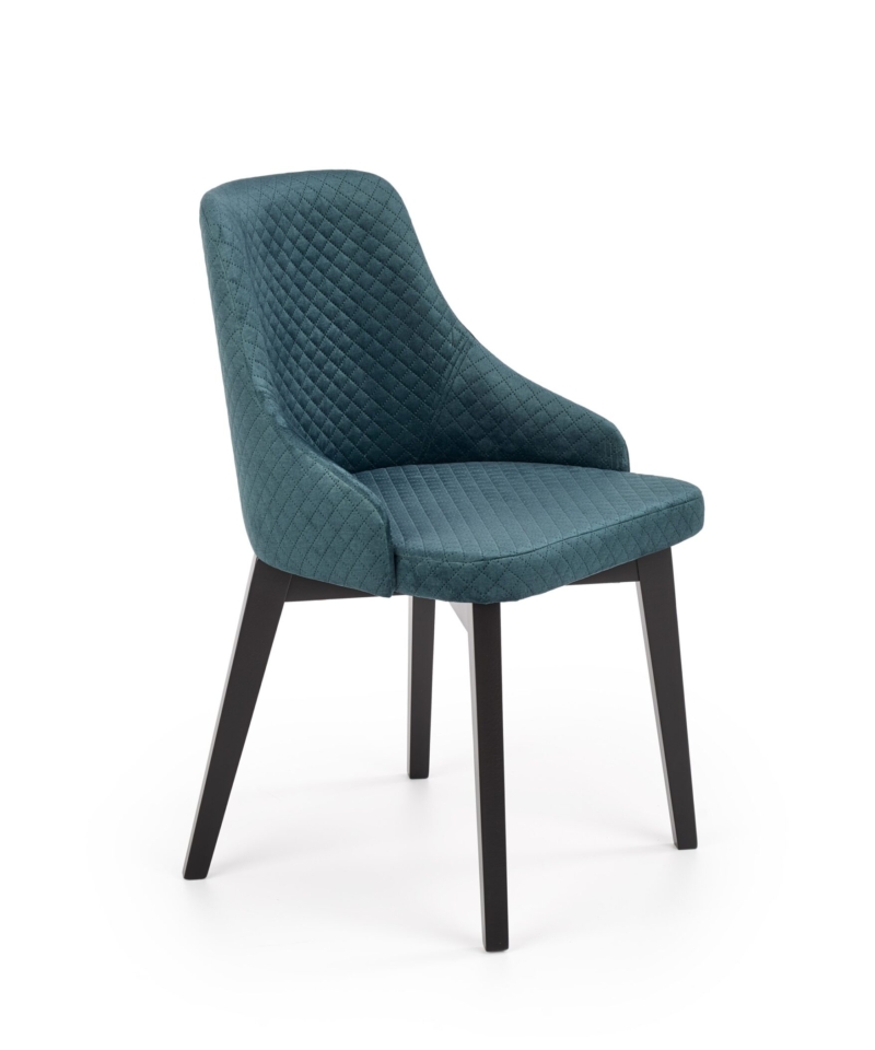 TOLEDO 3 chair, color: quilted velvet Karo 4 - MONOLITH 37
