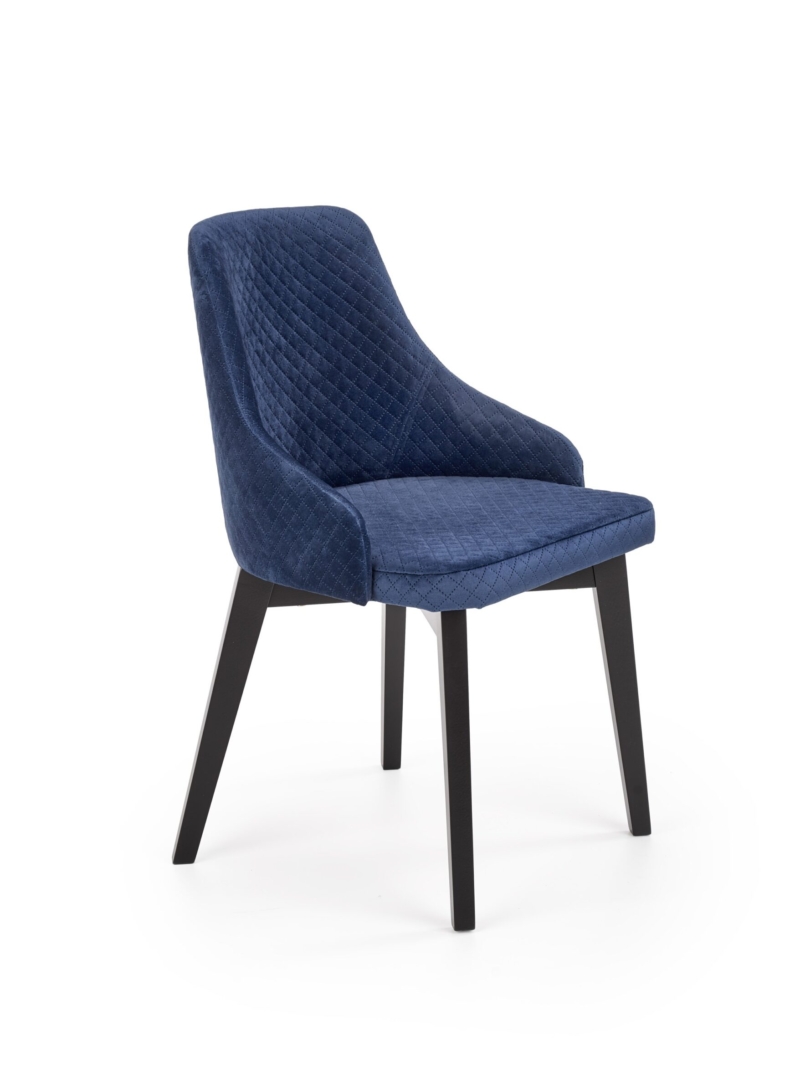 TOLEDO 3 chair, color: quilted velvet Karo 4 - MONOLITH 77