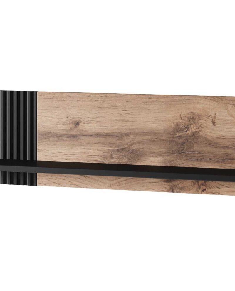 RANDOM P-1 hanging shelf, color: wotan oak/black
