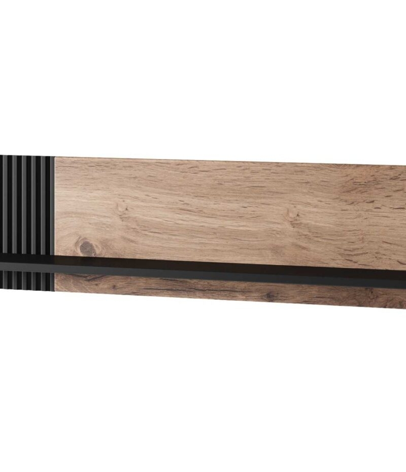 RANDOM P-2 hanging shelf, color: wotan oak/black