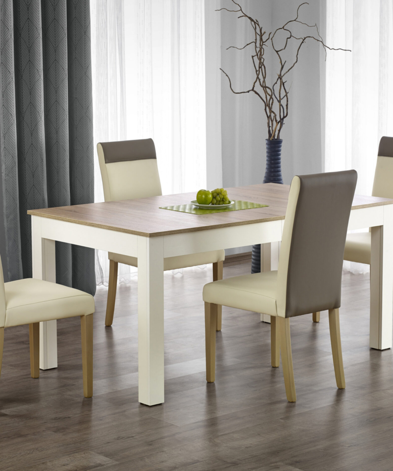 SEWERYN 160/300 cm extension table color: sonoma oak / white