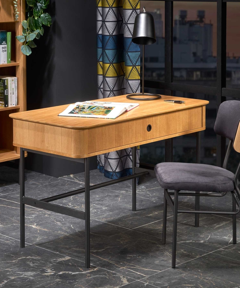 SMART B-1 desk color: natural oak - black