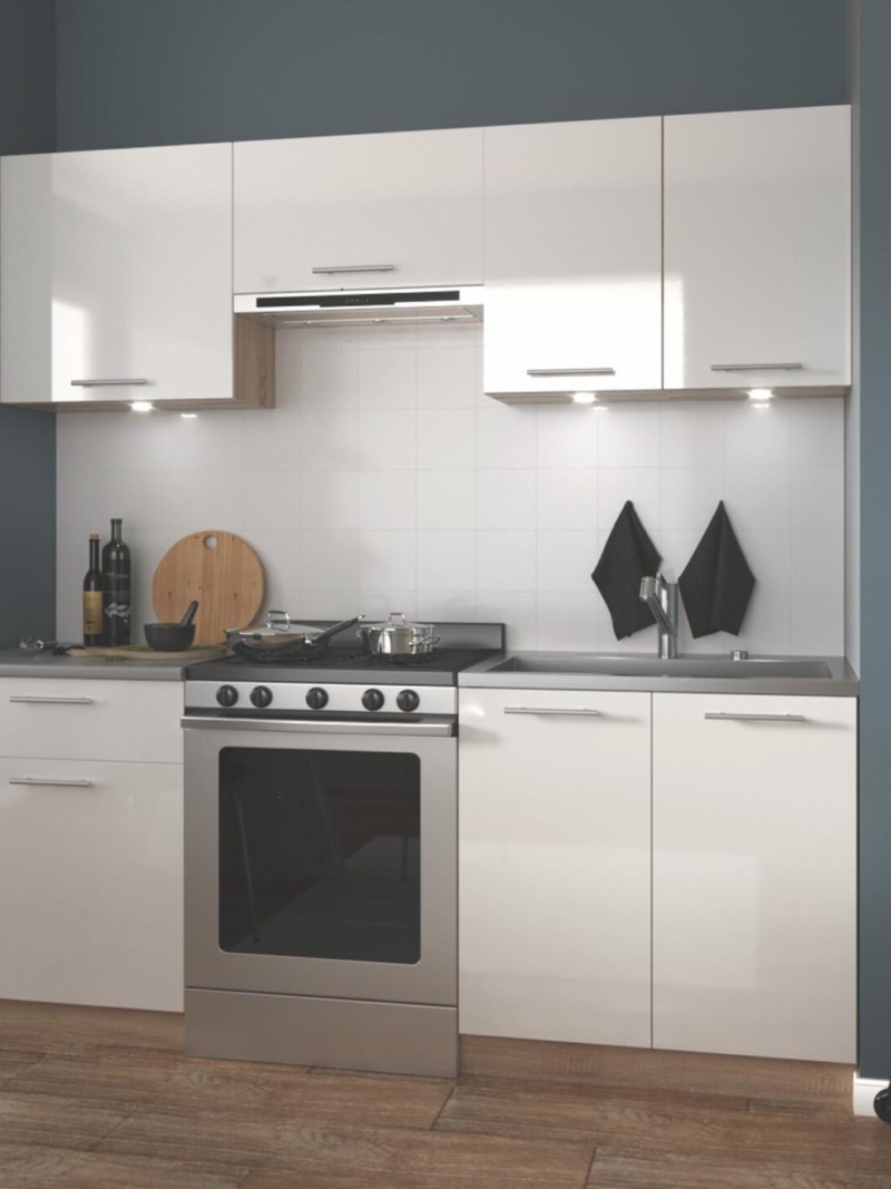 Köögimööbel MARIJA 200 läikivKöögimööbel MARIJA 200 - sonoma tamm/valge läikega