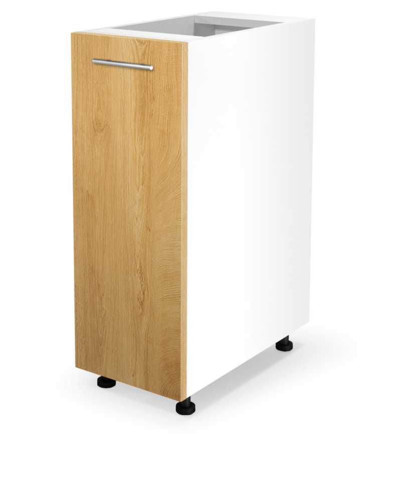 VENTO D-30/82 lower cabinet, color: white / honey oak