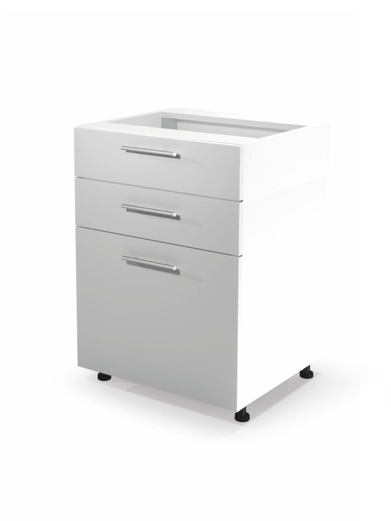 VENTO DS3-60/82 lower cabinet with drawers, color: white/white