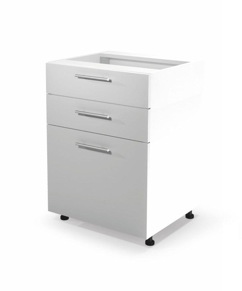 VENTO DS3-60/82 lower cabinet with drawers, color: white/white