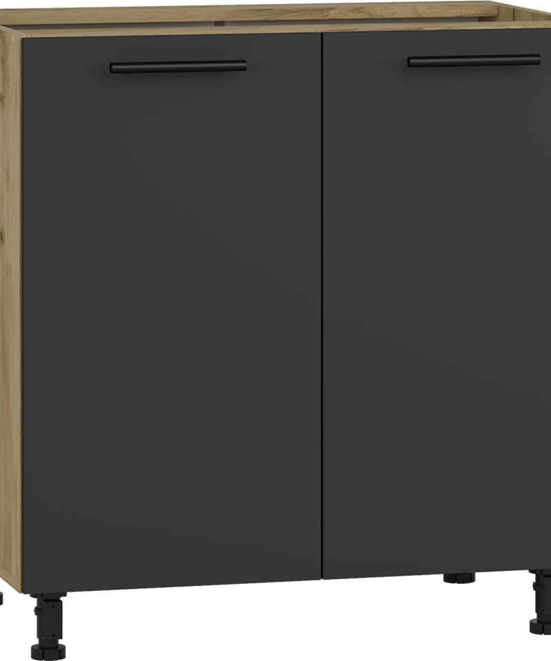 VENTO D-80/82 lower cabinet, color: craft oak/antracite